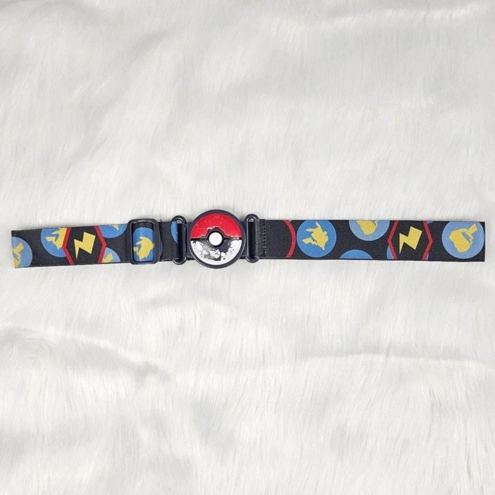 Pokemon Pikachu Seatbelt Belt Kids OS Black Fair‎ Pokeball Buckle 2018 Nintendo